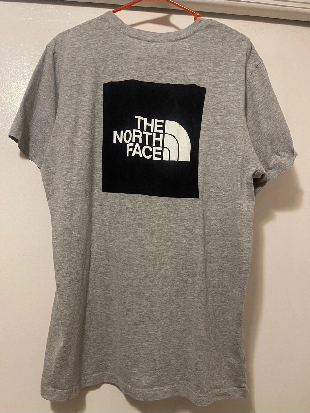 The North Face Gray Tee with Black Logo xl